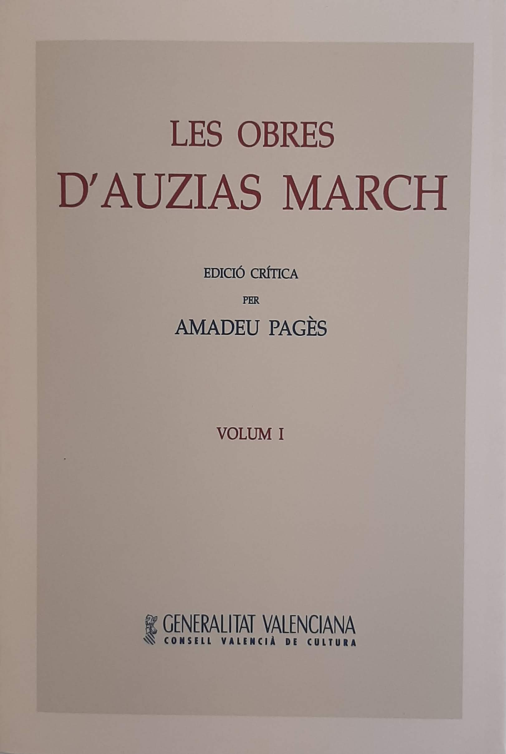Les obres d'Auzias March. Volum I. Nº 21